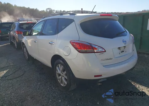 2013 Nissan Murano Sl from USA, damaged, VIN JN8AZ1MU7DW200717